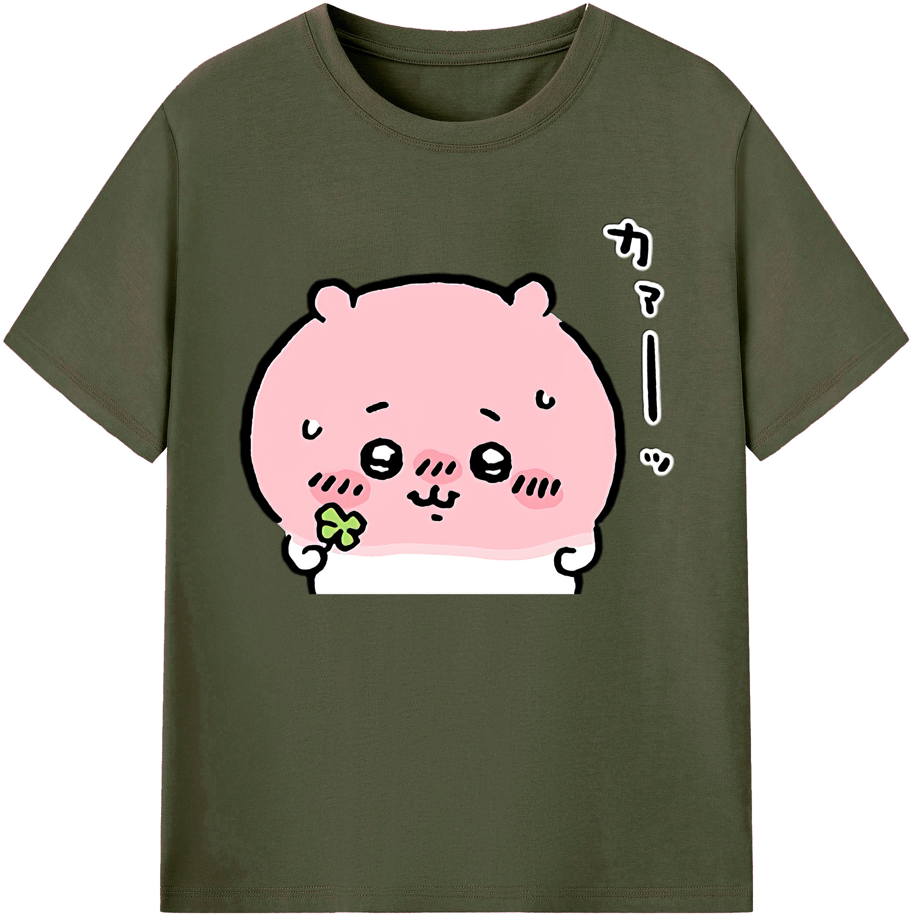（画像用） ちいかわ ちいかわ Chii-kawa chiikawa 綿100％ メンズ半袖Tシャツ｜肌触りやわらか＆通気性